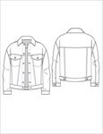 服装款式画技法矢量图下载
