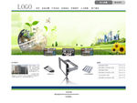 绿色清新网站模板网页素材设计图