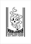 骷髅头抽烟矢量图下载