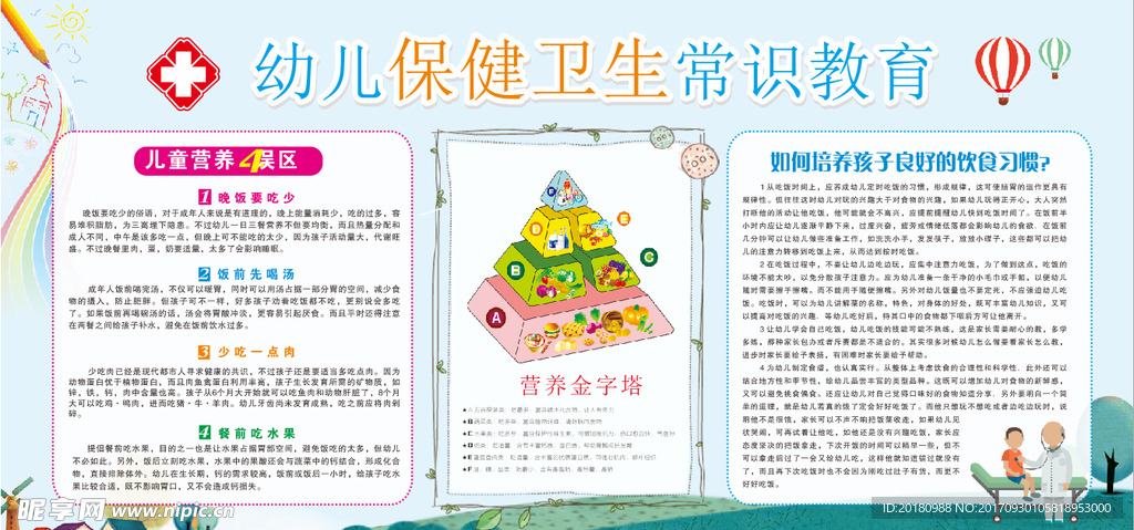 幼儿保健展板