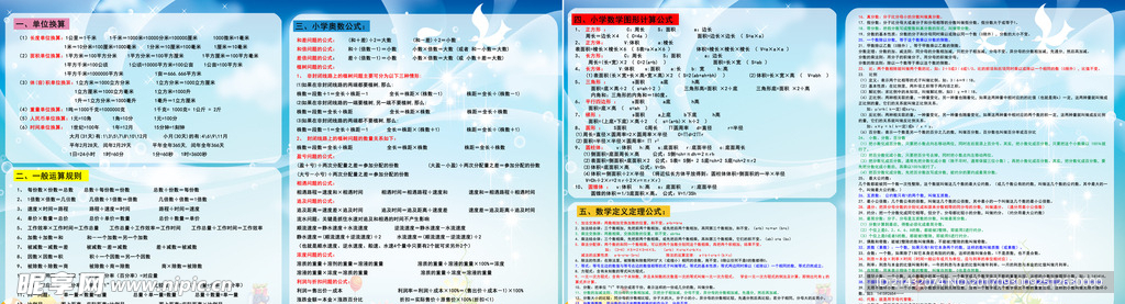 小学数学公式大全