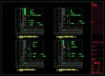墙面木作与石材踢脚线收口剖面图