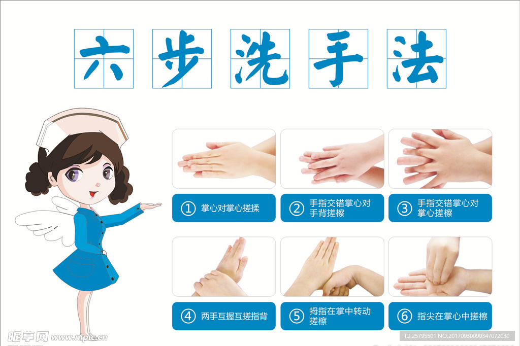 七步洗手法