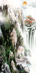 水墨画玄关