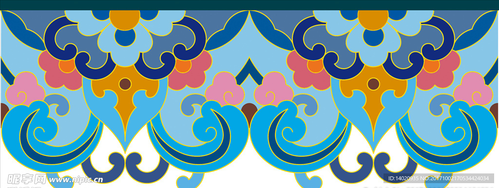 古典花纹图案 传统纹理 装饰图