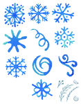 蓝色雪花水波纹