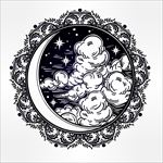 手绘插画图腾矢量图下载