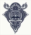 手绘插画图腾矢量图下载