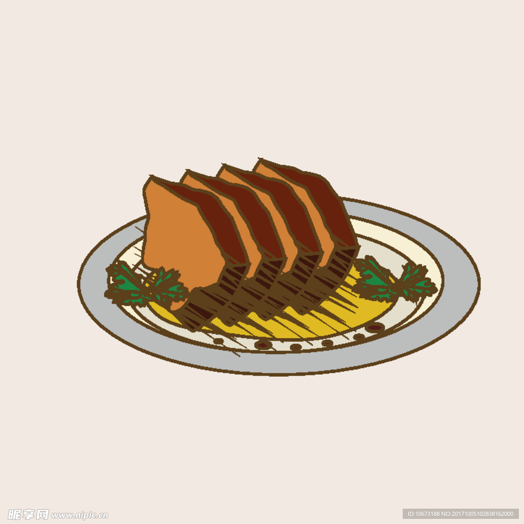 卡通西餐