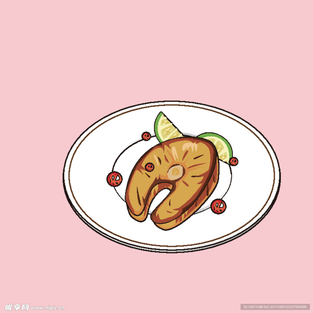 卡通西餐