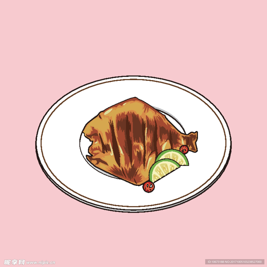 卡通西餐