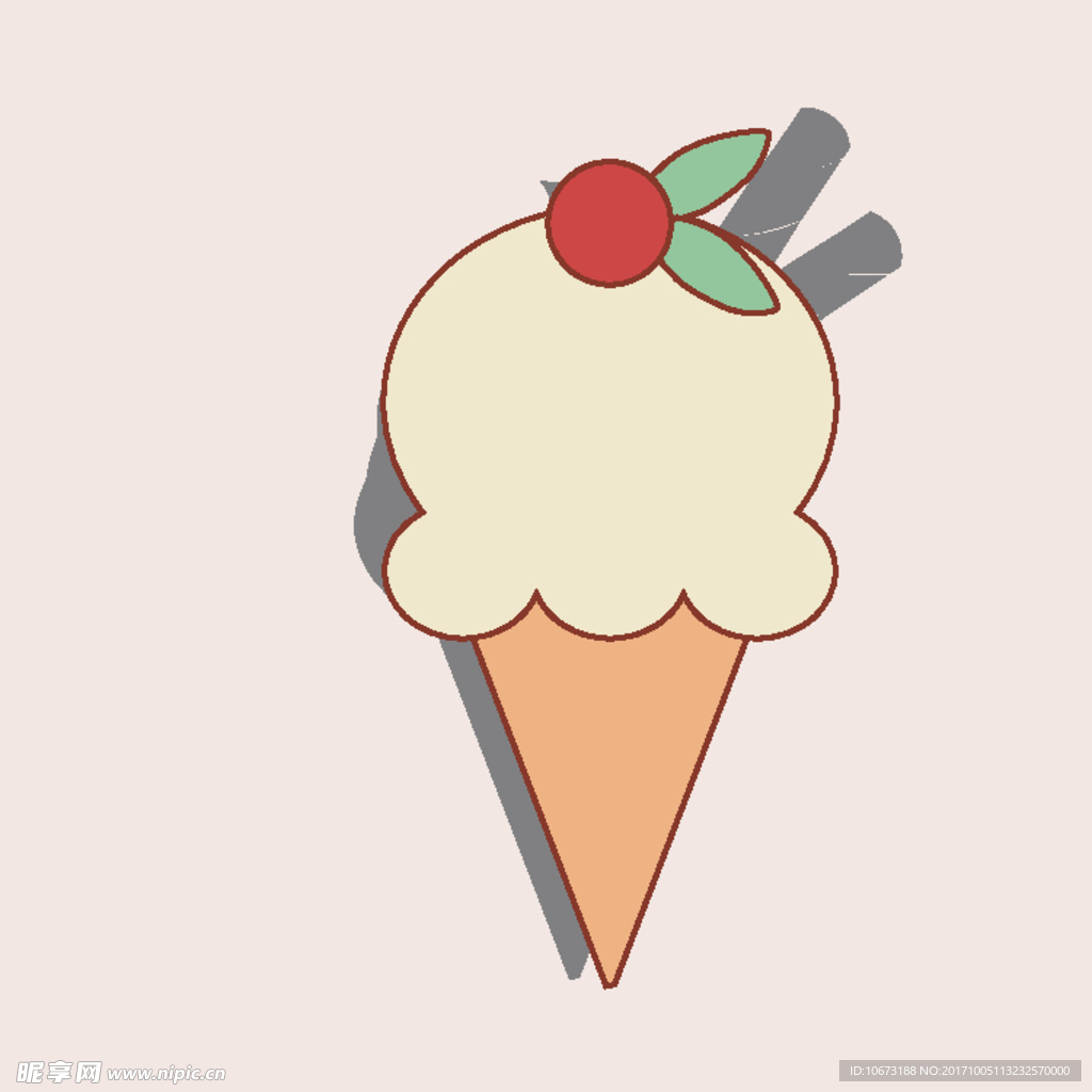 卡通冰淇淋