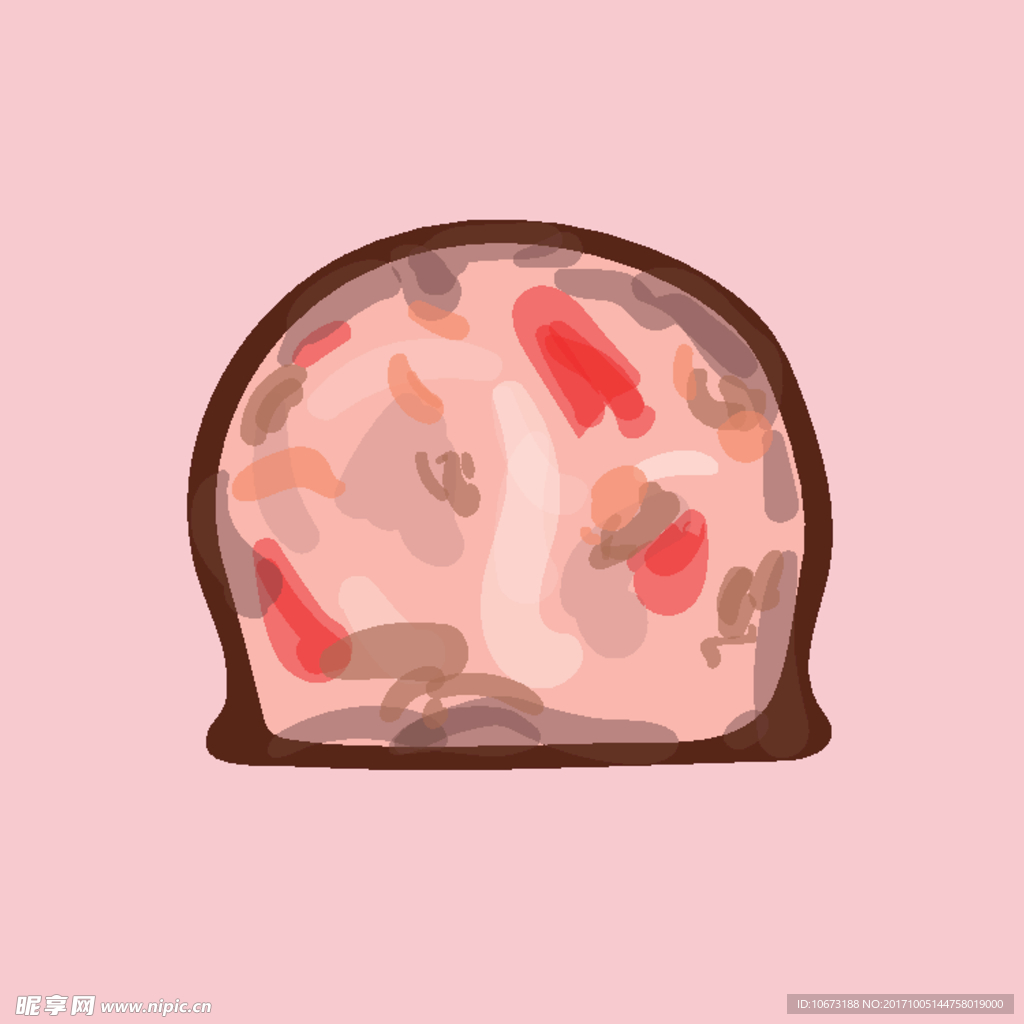 卡通蛋糕面包