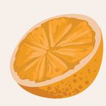 卡通橙子