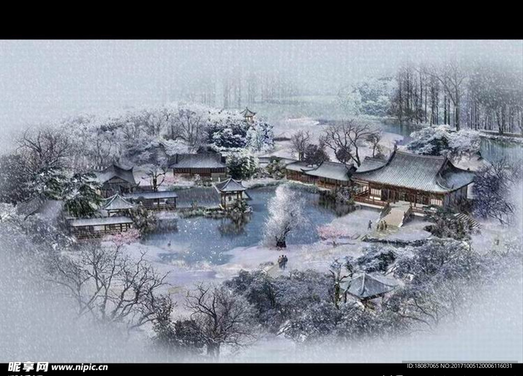 雪景效果图 园林设计 景观设计