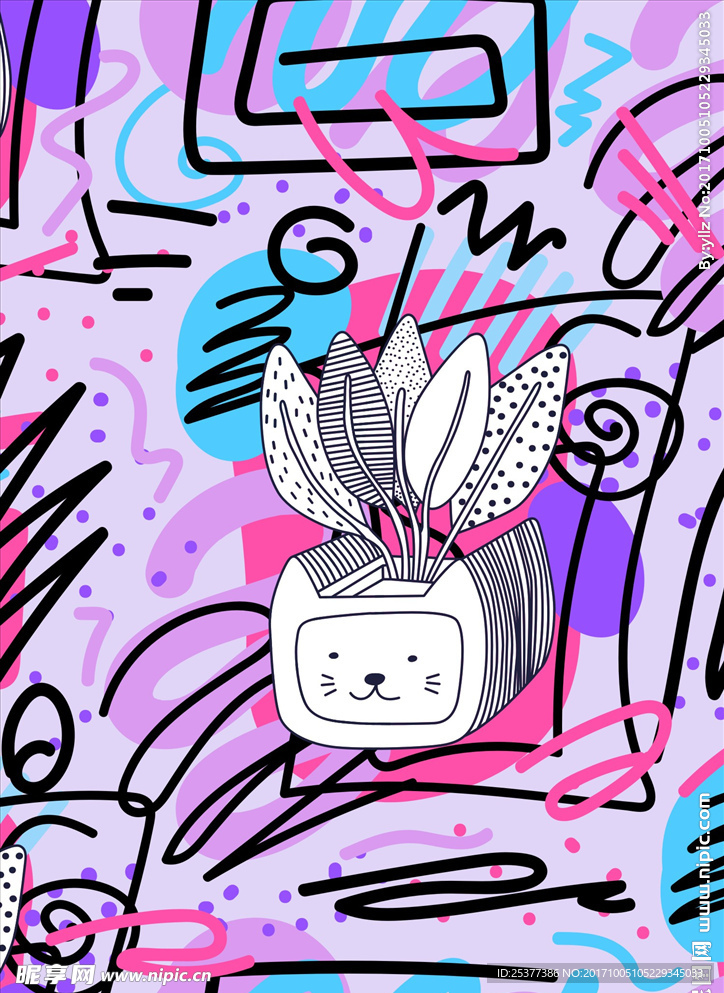 手绘涂鸦图案
