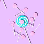 缤纷糖果彩色创意淘宝主图