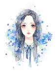 少女 插画