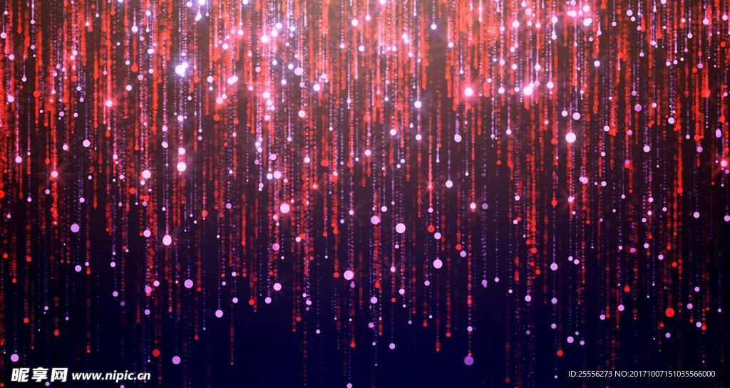 超清绚丽发光粒子背景