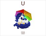有趣动物字母U