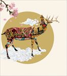 中式素材鹿