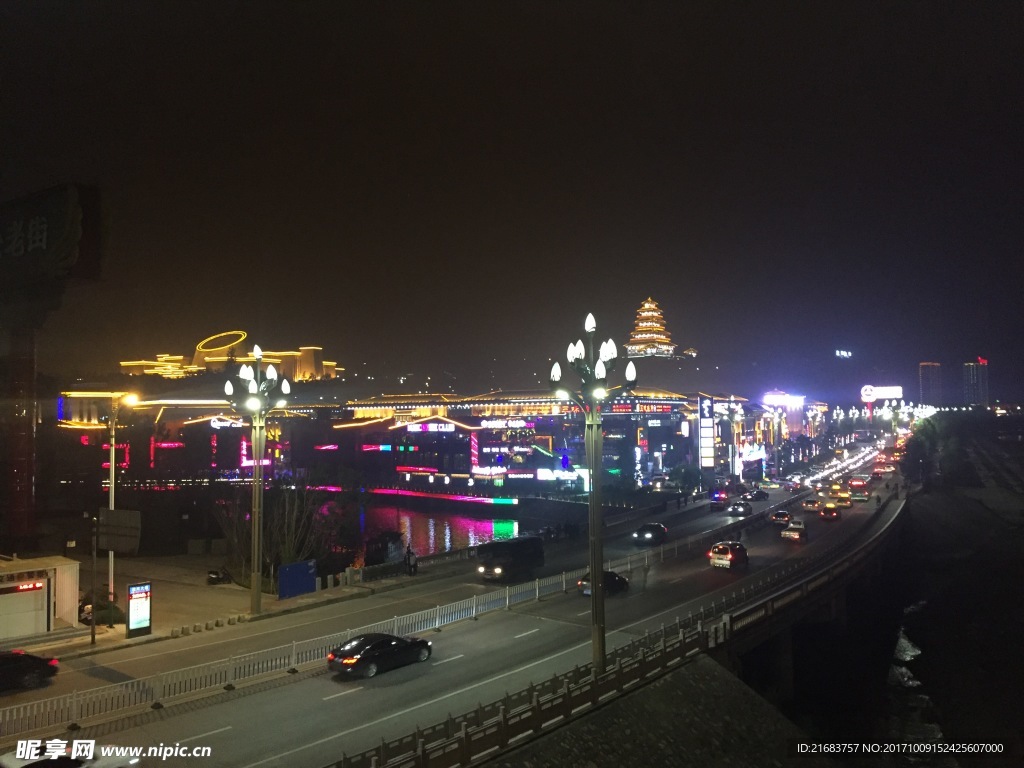 宝鸡夜景