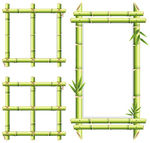 矢量竹子框框