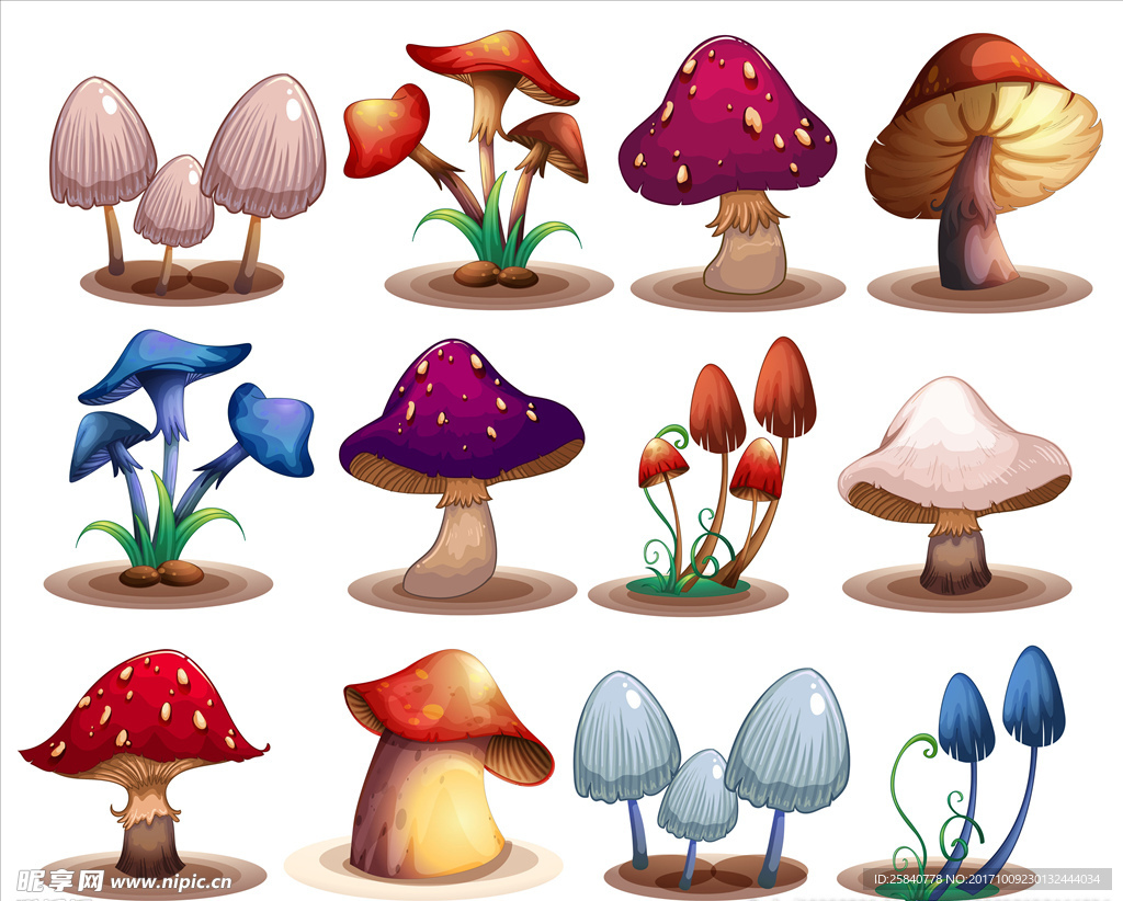 卡通可爱红色小蘑菇图片素材_免费下载_svg图片格式_高清图片400036512_摄图网