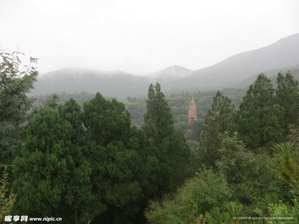 烟雨嵩山