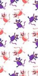 卡通猫四方连续矢量图下载