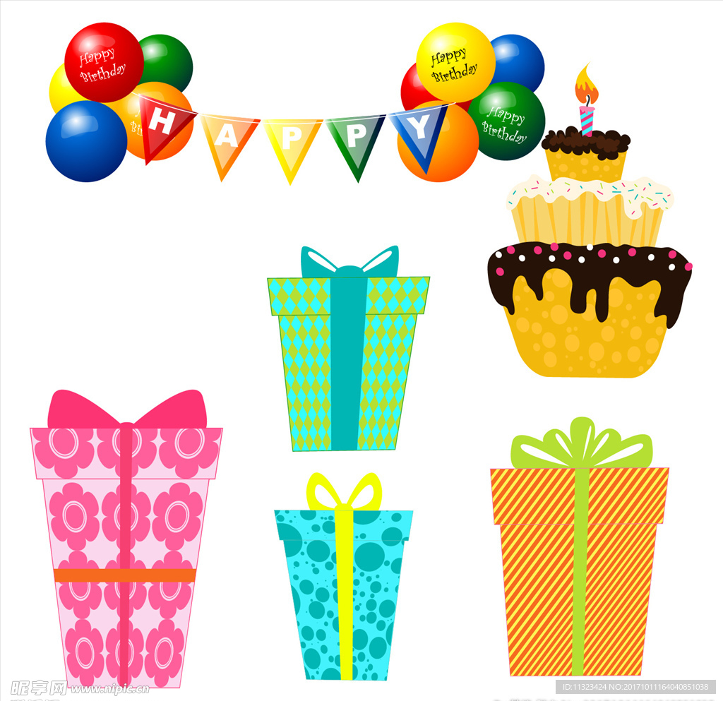生日party素材