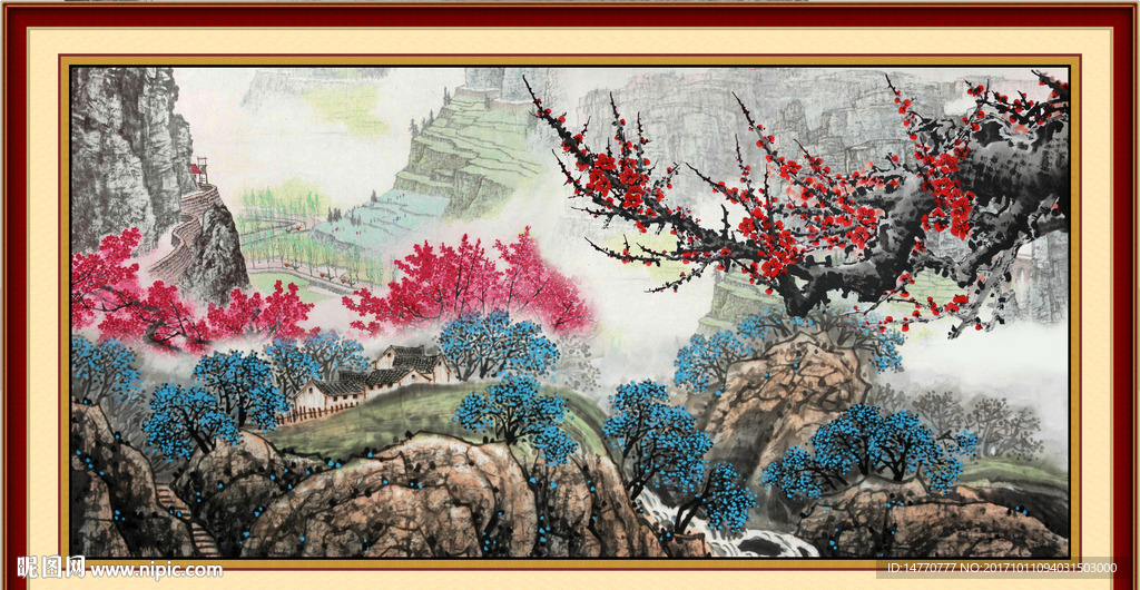 国画梅花