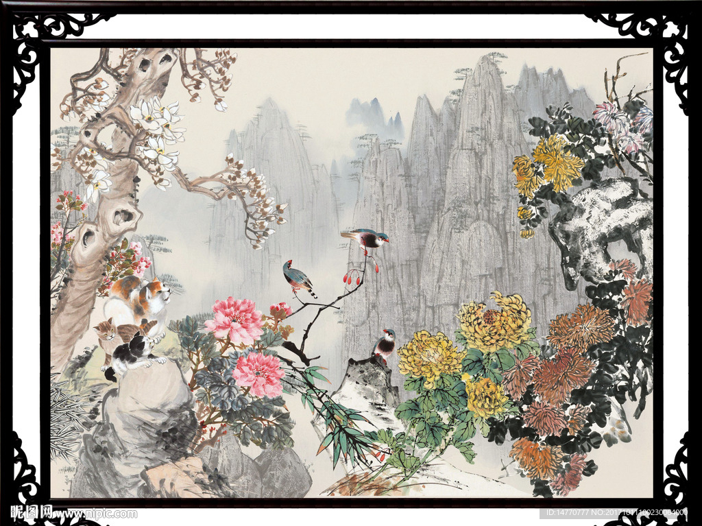 国画菊花