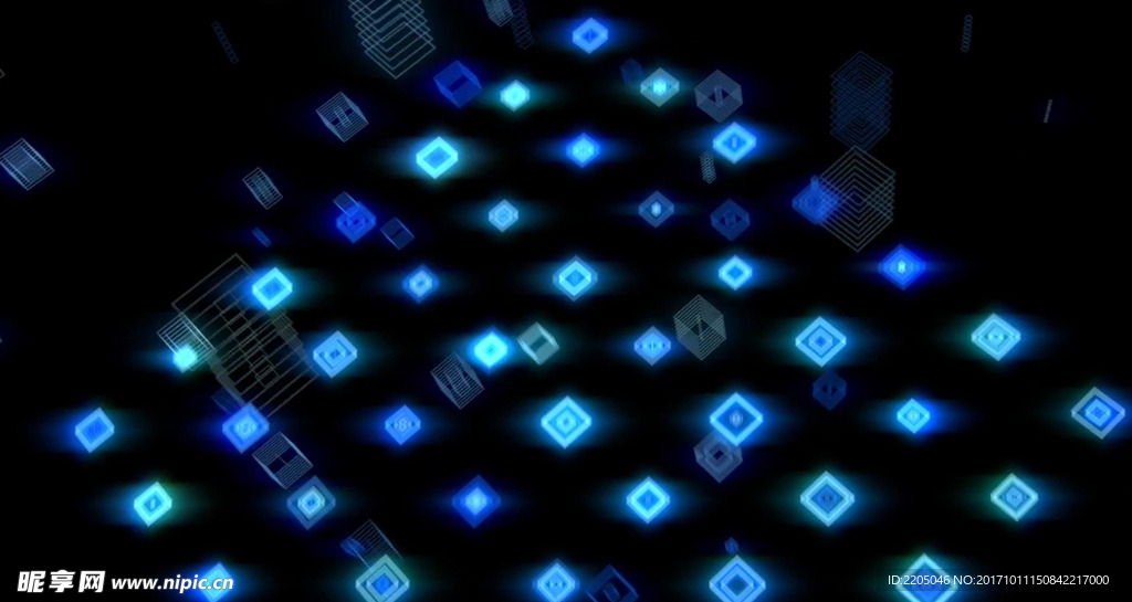 霓虹节奏线条3D立体酒吧