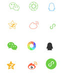社交分享icon矢量图小程序