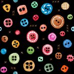 纽扣矢量图四方连续底纹