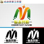 M字母logo