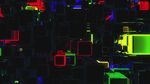 3D立体玻璃镜面霓虹闪烁