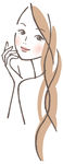 卡通女性美女护理插画