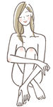 卡通女性美女护理插画