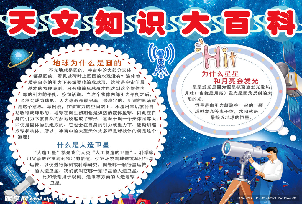 小学生天文科技小报