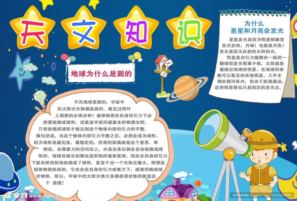 小学生天文科学小报