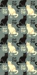手绘猫四方连续底纹