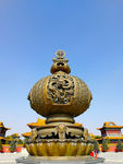 长春北湖湿地公园万寿寺