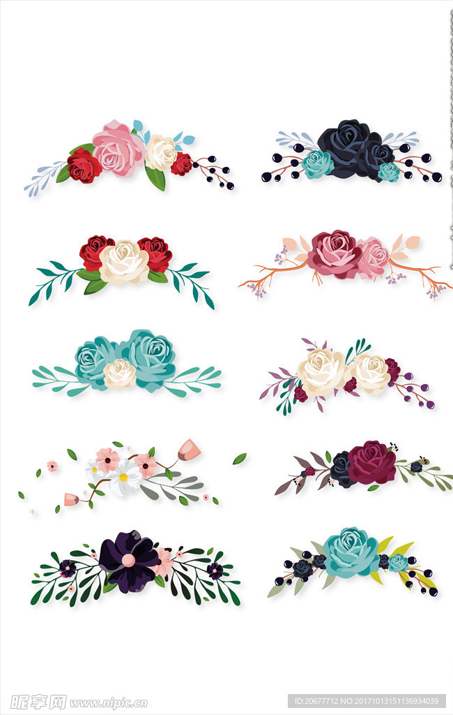 手绘花朵