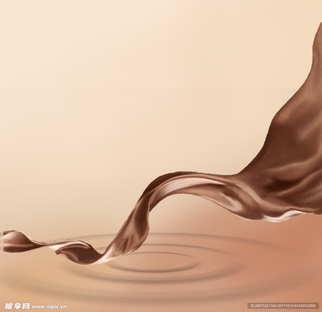 丝滑巧克力简约背景素材