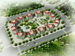 3D小区住宅整体效果图模型