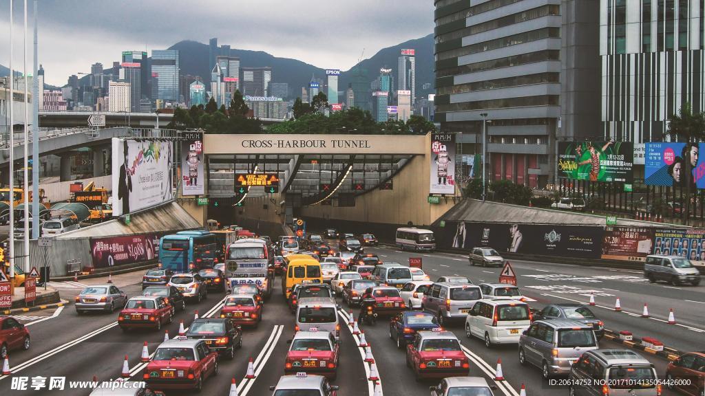 拥堵的城市交通