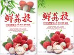 荔枝 水果 竹叶 荔枝海报