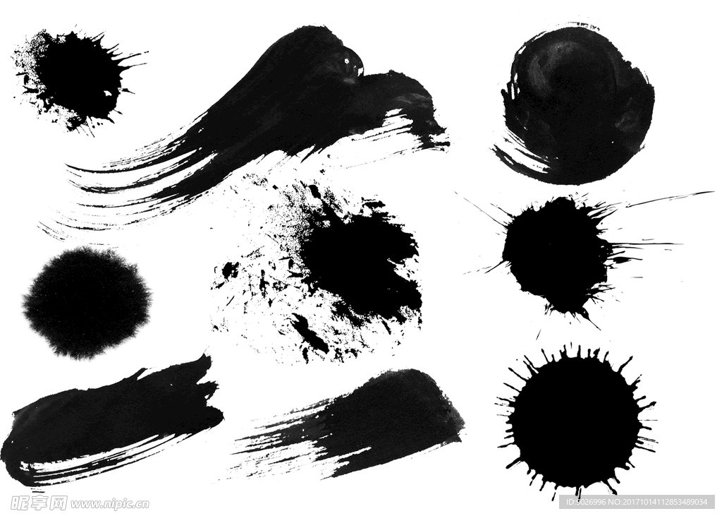 水墨渲染 笔触笔刷